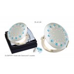 Komplet Lusterko EL-01.2 "Blue Sun" + Pilnik EL-5010 "Line Blue" ze Swarovski® crystals 13 cm