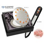 Komplet lusterko EL-01.31 Orange Sun + pilnik ze Swarovski® crystals pomarańczowy