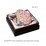 !SALE! Komplet lusterko EL-07.2 "Koralowiec różowy"+pilnik EL-5100 dł13 cm Swarovski® crystals 