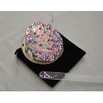 !Komplet Lusterko EL-12 "Corals VI Colorful" + Pilnik EL-5105 "Corals Colorful" ze Swarovski® crystals 13 cm