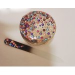 !Komplet Lusterko EL-12 "Corals VI Colorful" + Pilnik EL-5105 "Corals Colorful" ze Swarovski® crystals 13 cm