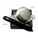 Komplet Lusterko EL-37.1 "Angle Peach" + Pilnik EL-5203 "Light Peach" ze Swarovski® crystals 9 cm