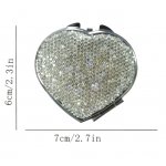 Lusterko 52084 SERCE HEART crystals 