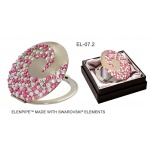 !SALE! Komplet lusterko EL-07.2 "Koralowiec różowy"+pilnik EL-5100 dł13 cm Swarovski® crystals 