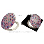 !Komplet Lusterko EL-12 "Corals VI Colorful" + Pilnik EL-5105 "Corals Colorful" ze Swarovski® crystals 13 cm