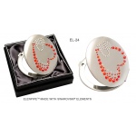 Lusterko EL-24 "Red Hearts" + Pilnik EL-5082 "Heart Red" ze Swarovski® crystals 13 cm