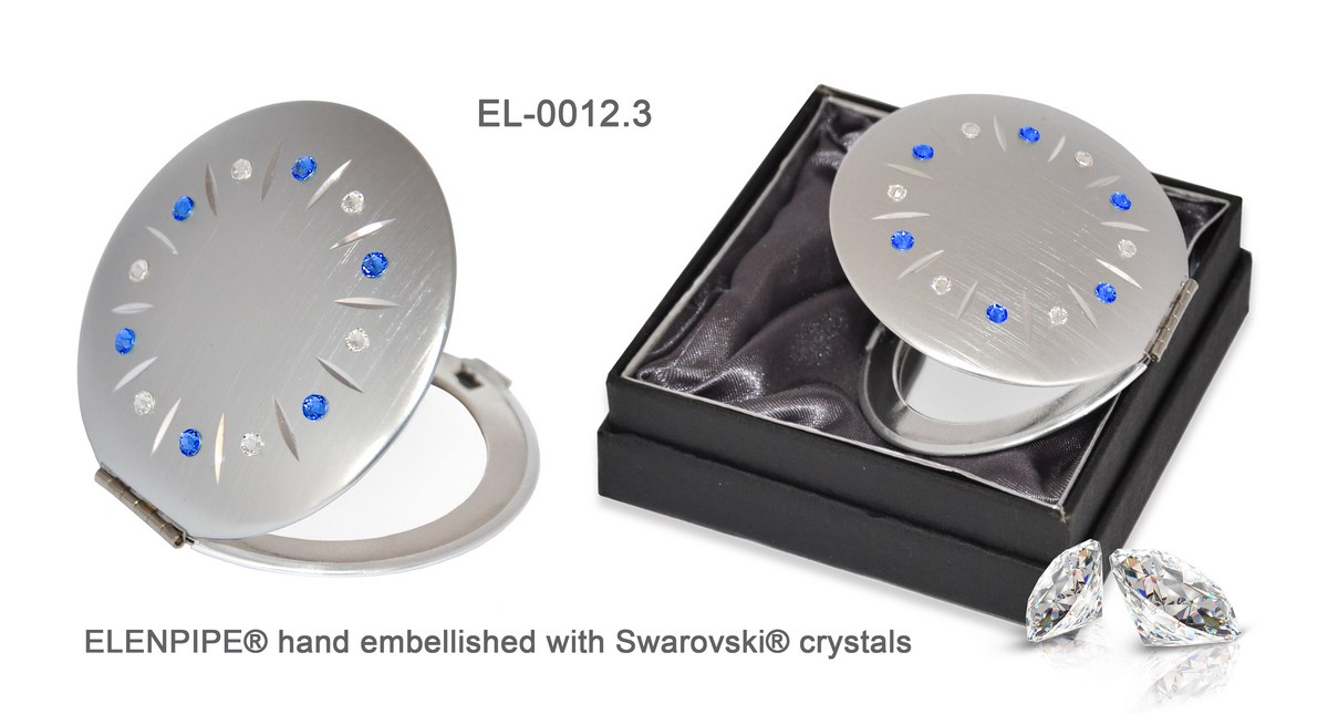 Lusterko kosmetyczne EL-0012.3 "Sapphire" ze Swarovski® crystals