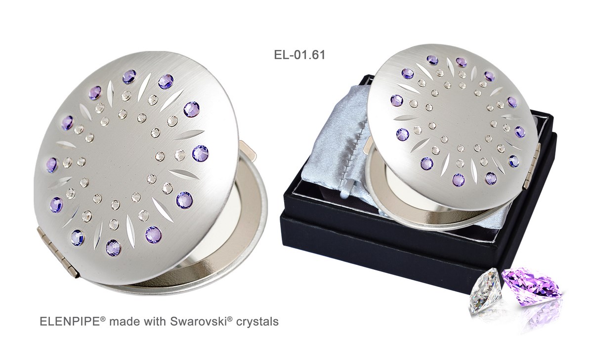 Lusterko kosmetyczne EL-01.61 "Violet Sun Tanzanit" ze Swarovski® crystals