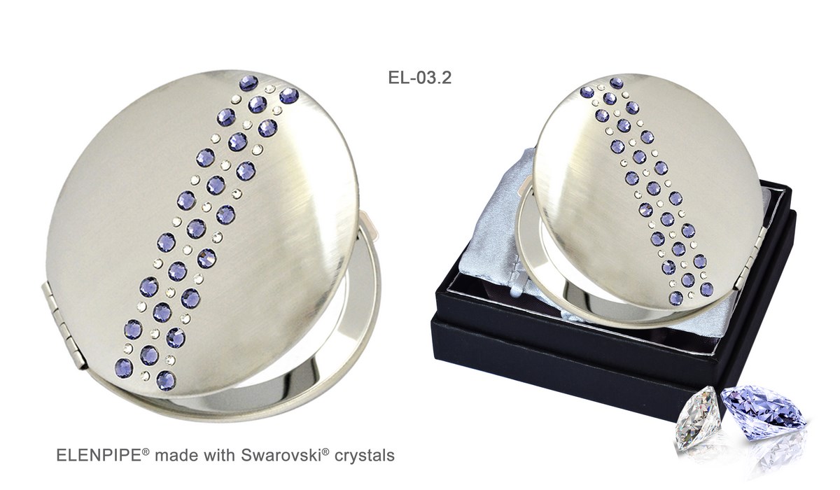 Lusterko kosmetyczne EL-03.2 "Via Lactea I Violet" ze Swarovski® crystals