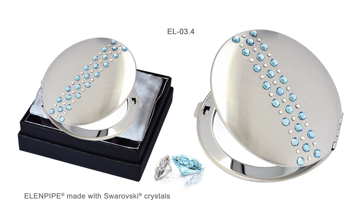 OUTLET Lusterko kosmetyczne EL-03.4 "Via Lactea I Blue" ze Swarovski® crystals
