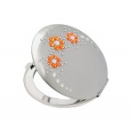 Lusterko kosmetyczne EL-05.4 "Flowers V Orange" ze Swarovski® crystals