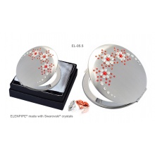 Lusterko kosmetyczne EL-05.5 "Flowers V Red" ze Swarovski® crystals