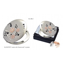 Lusterko kosmetyczne EL-06.2 "Flowers I Peach" ze Swarovski® crystals