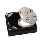 Lusterko kosmetyczne EL-06.2 "Flowers I Peach" ze Swarovski® crystals