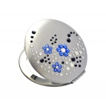 Lusterko kosmetyczne EL-06 "Flowers I Blue" ze Swarovski® crystals