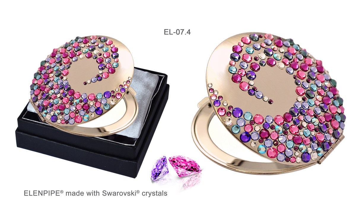 Lusterko kosmetyczne EL-07.4 "Corals I Colorful" ze Swarovski® crystals