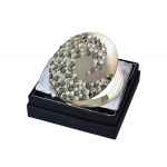 Lusterko kosmetyczne EL-07 "Corals I Grey" ze Swarovski® crystals