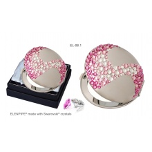 Lusterko kosmetyczne EL-08.1 "Corals II Pink" ze Swarovski® crystals