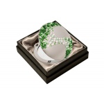 Lusterko kosmetyczne EL-08.3 "Corals II Green" ze Swarovski® crystals