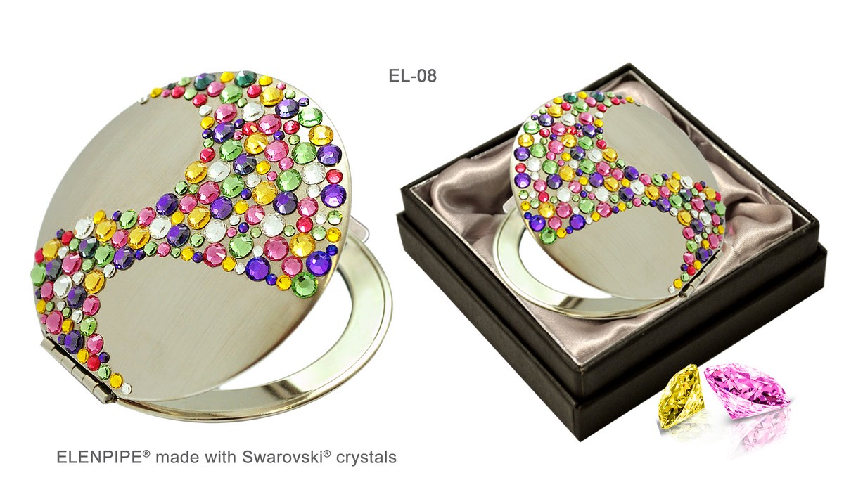 Lusterko kosmetyczne EL-08 "Corals II Colorful" ze Swarovski® crystals