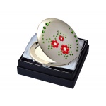 Lusterko kosmetyczne EL-15.1 "Flowers II Red" ze Swarovski® crystals