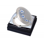 Lusterko kosmetyczne EL-18.1 "Flowers III Blue" ze Swarovski® crystals
