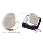 OUTLET Lusterko kosmetyczne EL-23.3 "White Heart" ze Swarovski® crystals