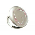 Lusterko kosmetyczne EL-23.4 "Rose Heart" ze Swarovski® crystals