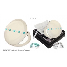 Lusterko kosmetyczne EL-31.2 "Line Turquoise" ze Swarovski® crystals