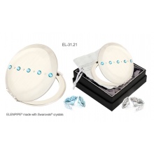 Lusterko kosmetyczne EL-31.21 "Line Aquamarine" ze Swarovski® crystals