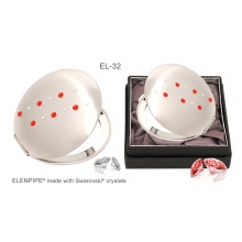 Lusterko kosmetyczne EL-32 "Duo Line Red" ze Swarovski® crystals