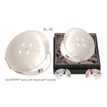 Lusterko kosmetyczne EL-35 "Floral II Rose" ze Swarovski® crystals