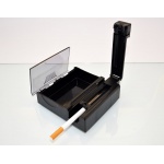 Nabijarka do papierosów 0401300 z pudełkiem na tytoń, Atomic, plastikowa, czarna, 122x115 mm.