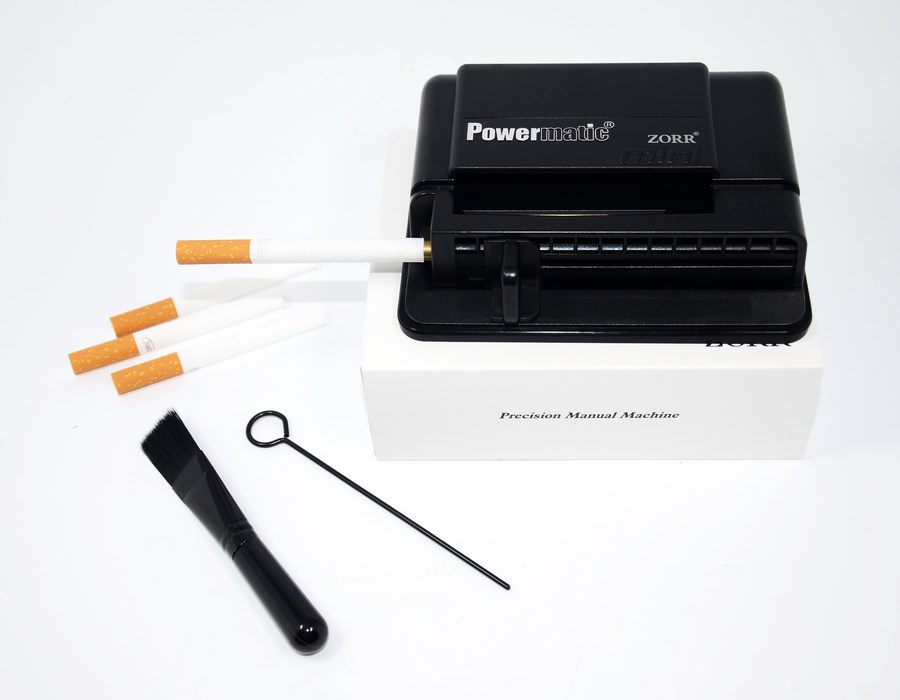 Nabijarka do papierosów 18107 Powermatic MINI plastik, mechaniczna, 8 mm, czarna lub czarno-biala STANDART