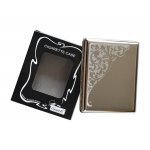 Papierośnica 6-0134 Gentelo metal, 80 mm, srebrny/grawer 10 х 8 cm