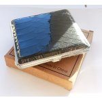 Papierośnica 5-9051(5-9052) Ophone PVC/metal, 80 mm, kroko-czarny mat 10 x 9.5 cm