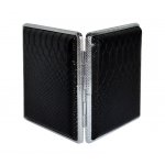 Papierośnica 5-9051(5-9052) Ophone PVC/metal, 80 mm, kroko-czarny mat 10 x 9.5 cm