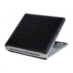 Papierośnica 5-9051(5-9052) Ophone PVC/metal, 80 mm, kroko-czarny mat 10 x 9.5 cm