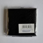Papierośnica 5-9052 metal/PVC, 80 mm, czarna/kroko 10 x 9.5 cm
