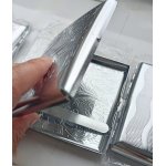 Papierośnica 806110 metal, 100 mm, srebrny/grawer 11 x 7.5 cm