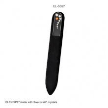 Pilnik szklany do paznokci EL-5057 "Orange Eye" ze Swarovski® crystals 13 cm
