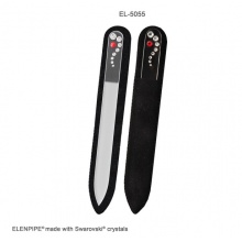 Pilnik szklany do paznokci EL-5055 "Red Eye" ze Swarovski® crystals 13 cm