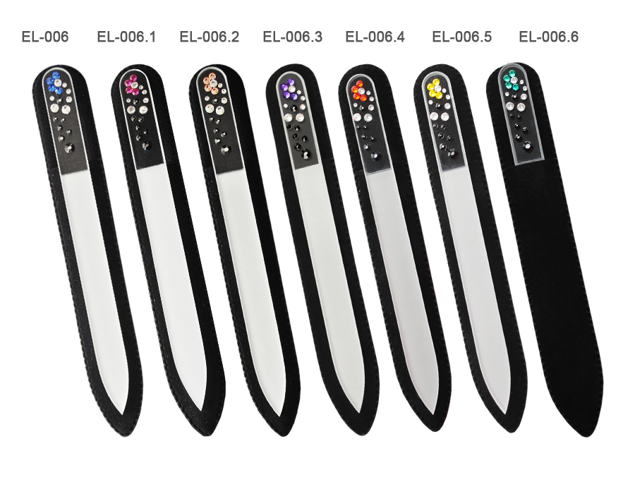 Elenpipe pilniki Swarovski® crystals Flower Jet różne kolory