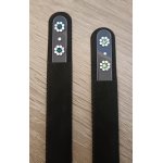 Pilnik szklany do paznokci EL-5034 "Two Flowers Green" ze Swarovski® crystals 13 cm