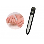 Pilnik szklany do paznokci EL-5034 "Two Flowers Green" ze Swarovski® crystals 13 cm