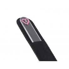 Pilnik szklany do paznokci EL-5087 "Rose Heart" ze Swarovski® crystals 13 cm