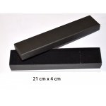 Pudełko ozdobne prezentowe 91103199 czarne, 210x40x20 mm