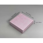 Pudełko ozdobne prezentowe 9398103 jasno-fioletowe 85x85x35 mm 