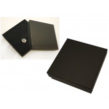 Pudełko ozdobne prezentowe 939891 czarne 85x85x35 mm 