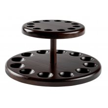 Stojak na 12 fajek 708001 drewniany, okrągły, brązowy, obrotowy